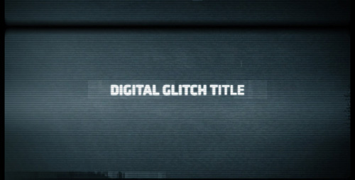 Digital Glitch Title - Project for After Effects (Videohive)