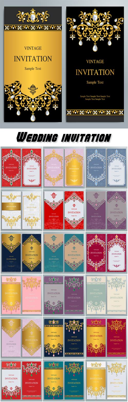 Wedding invitation or card with abstract background, islam, arabic, indian