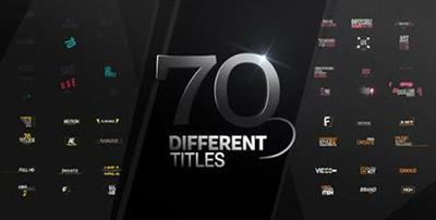 70 Different Titles - Project for After Effects (VideoHive)
