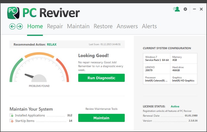 ReviverSoft PC Reviver 2.8.0.4 Portable Full Free Download