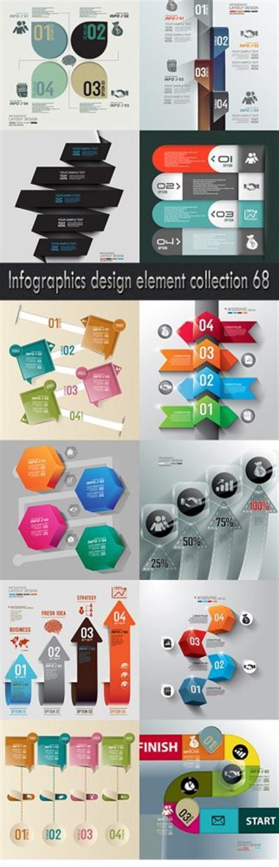 Infographics design element collection 68