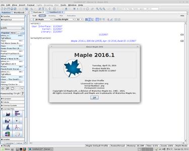 Maplesoft Maple 2016.1 Linux 190311