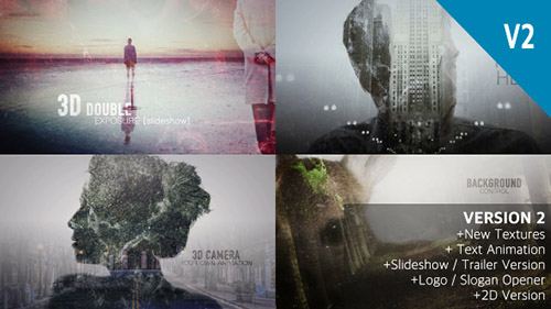 2D and 3D Double Exposure Pack - Project for After Effects (Videohive)