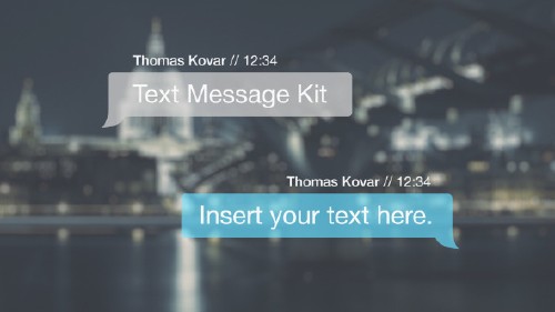 Text Message Kit - Project for After Effects (Videohive)