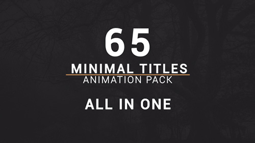 Minimal Titles Pack - Project for After Effects (Videohive)