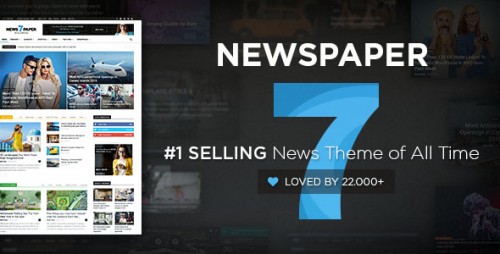 Nulled Newspaper v7.0 - WordPress News Theme product graphic