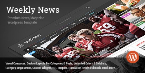 Nulled Weekly News v2.5.4 - WordPress News Magazine Theme picture
