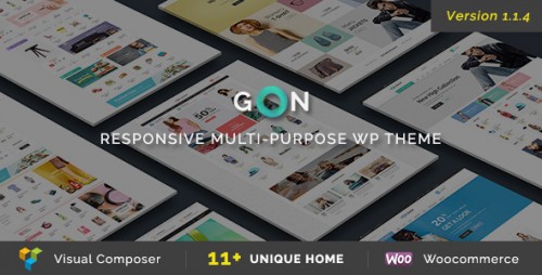 Nulled Gon v1.1.4 - Responsive Multi-Purpose WordPress Theme graphic