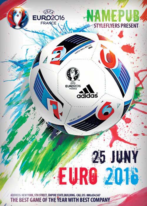 Euro 2016 PSD Flyer Template