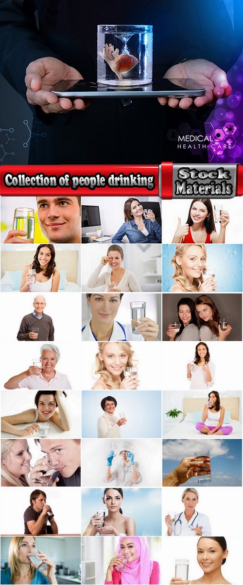 Collection of people man woman drinking a glass of clear water glass of liquid 25 HQ Jpeg
