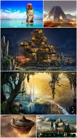 Fantasty building wallpapers