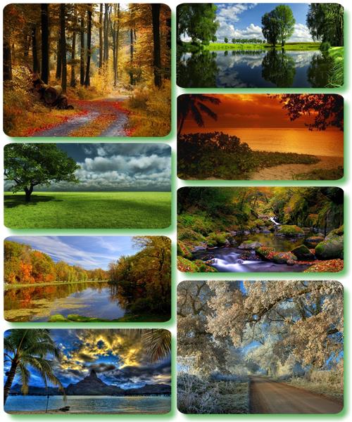 Живописные пейзажи - Обои с фото природы (альбом 200)