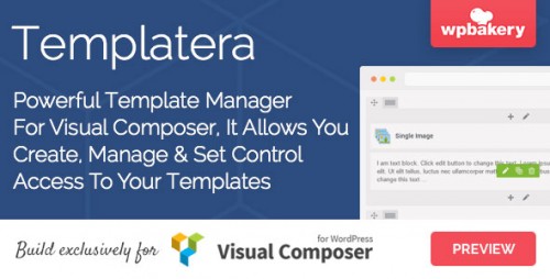 Nulled Templatera v1.1.11 - Template Manager for Visual Composer product pic