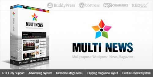Nulled Multinews v2.5.2 - Multi-purpose WordPress News, Magazine product image