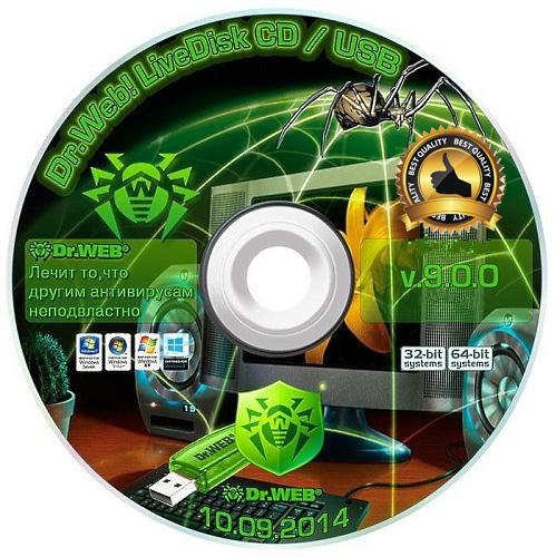 Dr.Web LiveDisk CD/DVD & USB 9.0.0 DC 05.06.2016 160930