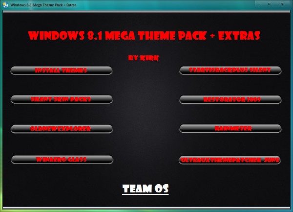 Mega Theme Pack Plus Extras For Windows 8.1 by Kirk TeamOS (2016)
