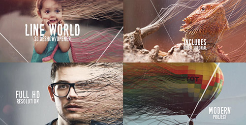 Line World Slideshow - Project for After Effects (Videohive)