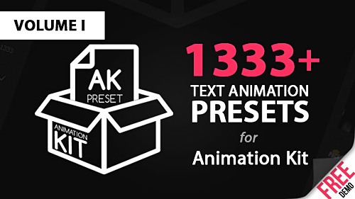 Text Preset Volume I for Animation Kit - After Effects Add Ons(Videohive)