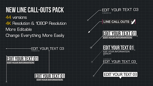 Line Call-Outs Pack - Project for After Effects (Videohive)