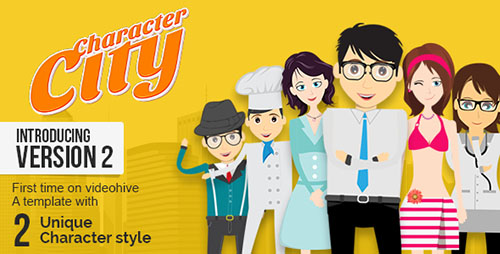 Character City - Explainer Video Toolkit V2 - Project for After Effects (Videohive)