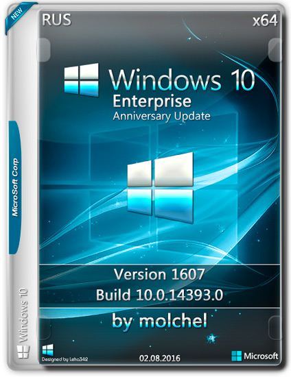 Windows 10 Enterprise 14393 Version 1607 by molchel (x64) (2016) Rus