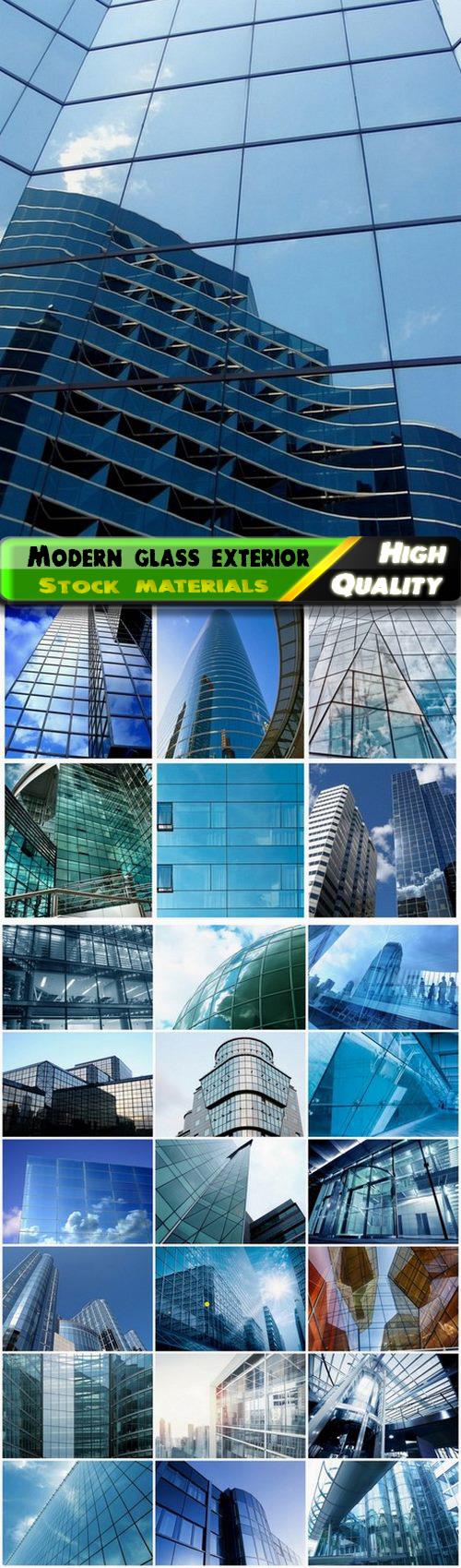 Modern exterior of glass building and office skyscraper - 25 HQ Jpg