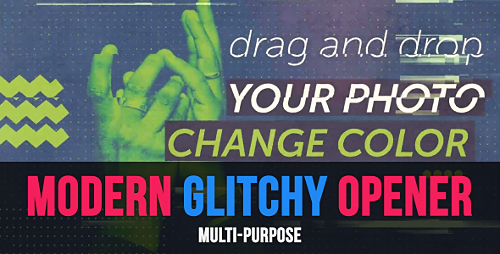 Modern Glitchy Opener - Project for After Effects (Videohive)