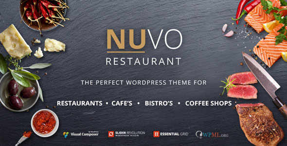 Nulled NUVO v5.6.3 - Restaurant, Cafe & Bistro WordPress Theme product logo