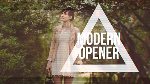 Modern Fashion Opener // Fast Glitch Slideshow - Project for After Effects (Videohive)