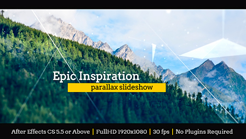 Epic Inspiration Parallax Slideshow - Project for After Effects (Videohive)